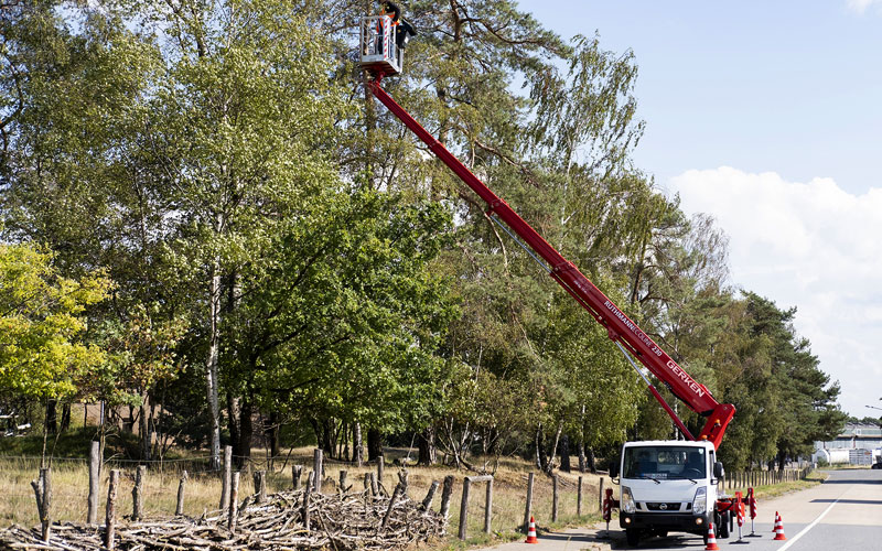camion con plataforma elevadora