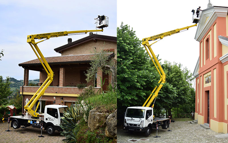 camion con plataforma elevadora ecoline