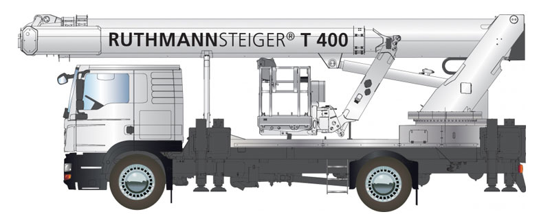 plataforma sobre camion