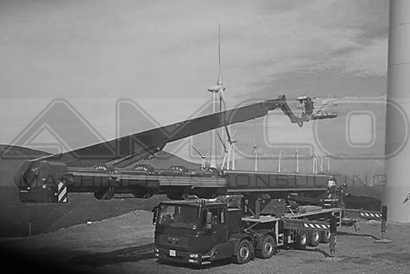 plataforma sobre camion de 90 metros